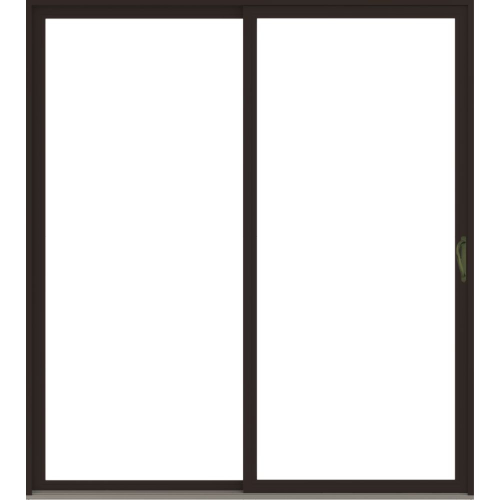 100 Series Dark Bronze Patio with Afton Antique Brass