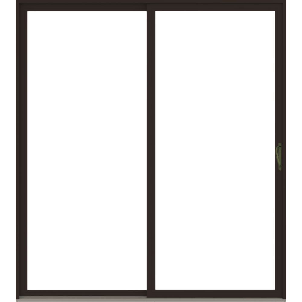 100 Series Dark Bronze Patio with Afton Antique Brass