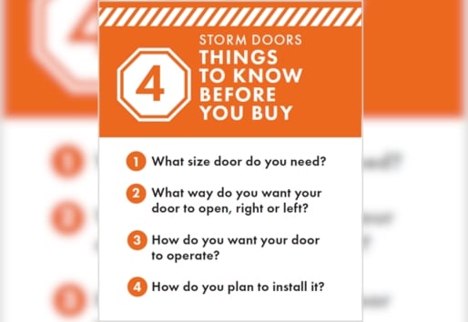 storm doors 4 things