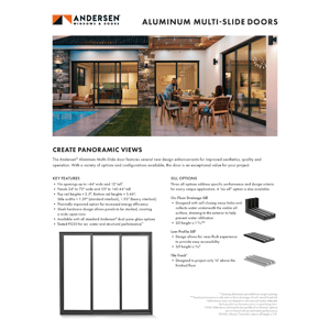 multi-slide info sheet